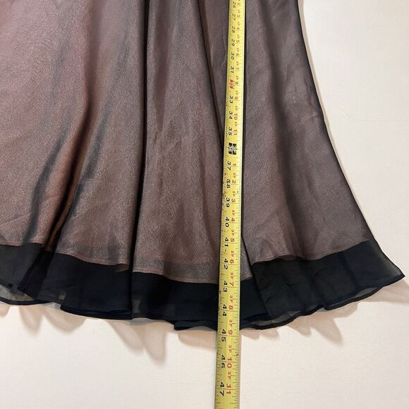 Adrianna Silk Midi Dress Size 6 Lace Y2K Whimsigoth Event Prom Coquette Feminine - Picture 7 of 8